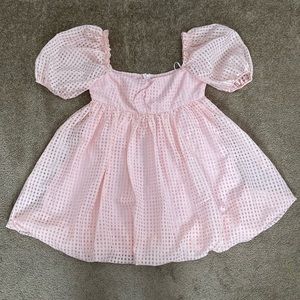 Source unknown pink selkie-like puff “princess” bubble mini dress
